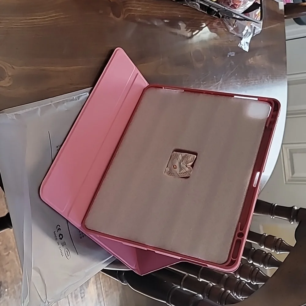 IPad Pro 12.9 Pink Rose tablet case. New